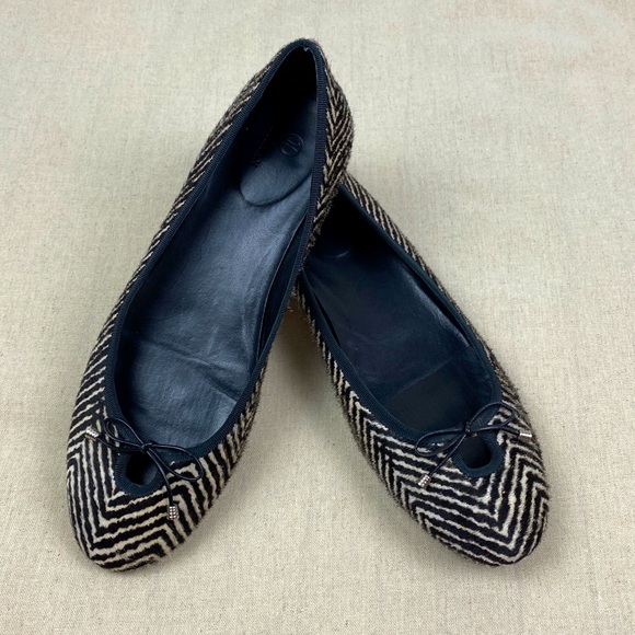 Cole Haan Calf Hair Zebra Print Ballet Flats 10B - Picture 2 of 16
